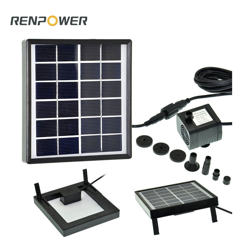 Слънчева градина миниатюра 1.5W DC Fountain Pump Solar Miniature Landscape Foundain Pool Decoration Pump Pump